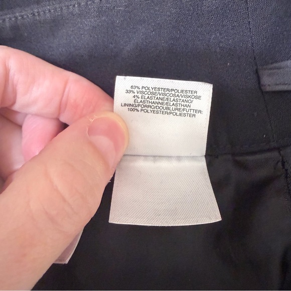 Nine West Black Pencil Suit Skirt Size 16 - Picture 6 of 6